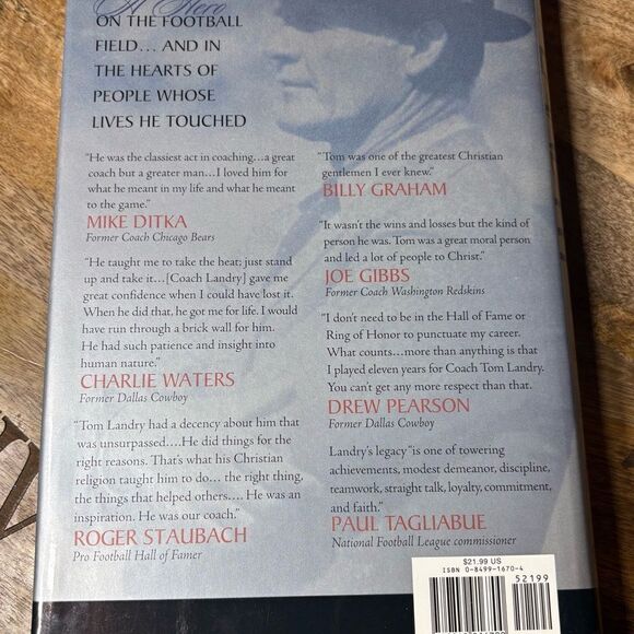 Landry: The Legend and the Legacy Book by Bob St. John Hardback Book Dust Cover - Picture 4 of 4